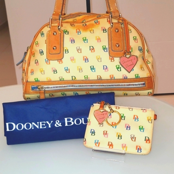 Dooney & Bourke Handbags - Dooney & Bourke Vintage Rainbow Zipper 3pcs Bundle